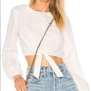 Superdown cropped long sleeve top!